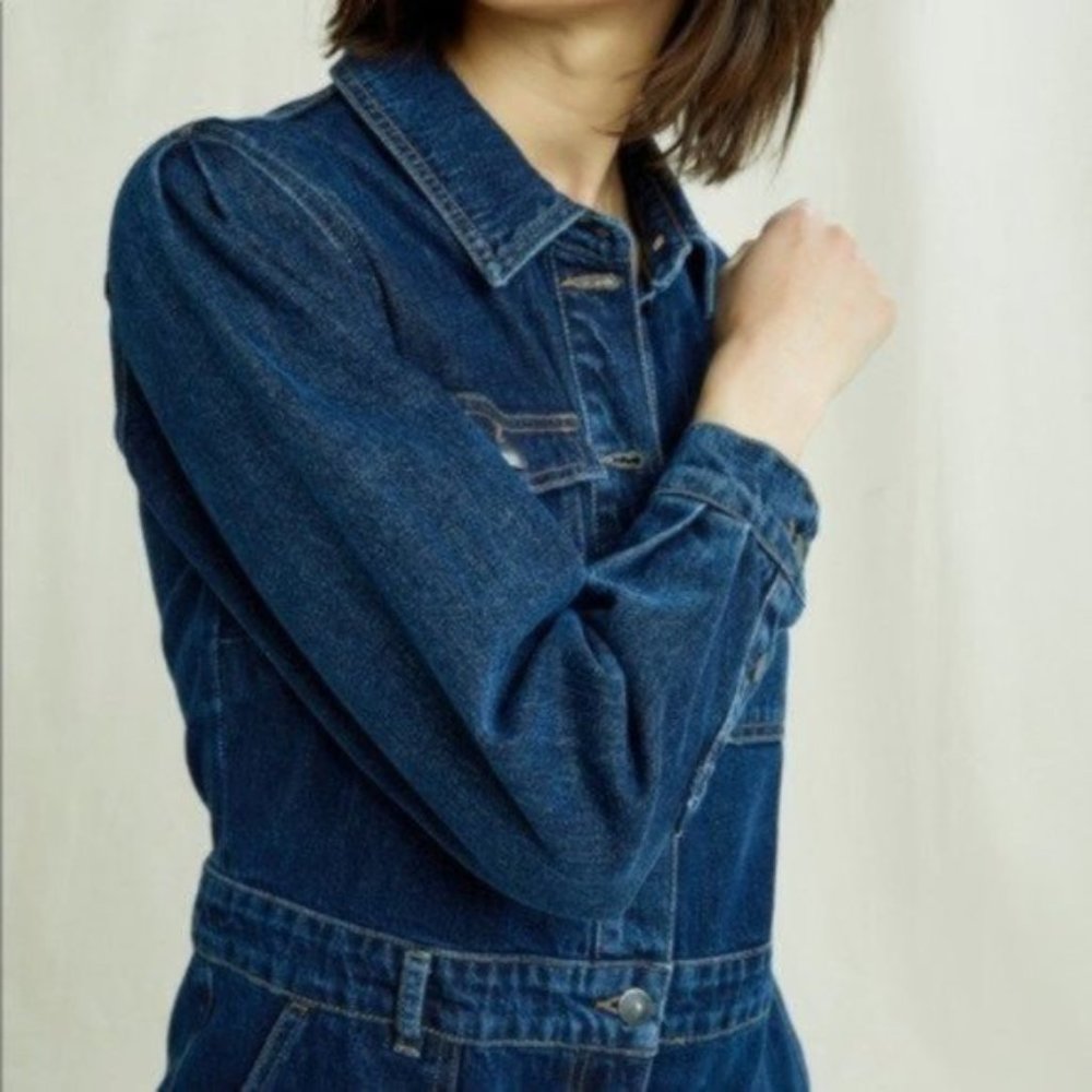 NWT People Tree Ethically Made Yara Denim Boilersuit - Picture 3 of 4